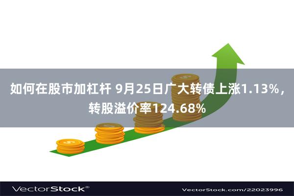 如何在股市加杠杆 9月25日广大转债上涨1.13%，转股溢价率124.68%