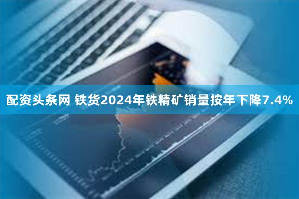 配资头条网 铁货2024年铁精矿销量按年下降7.4%